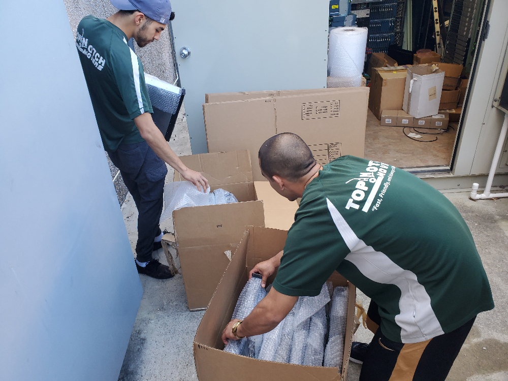movers packing items as part as options for your move